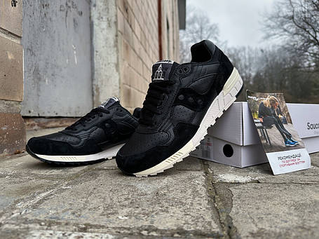 Чоловічі шкіряні кросівки Saucony Shadow 5000 Premium S70848-3 Black чорні Оригінал, фото 1