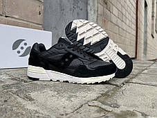 Чоловічі шкіряні кросівки Saucony Shadow 5000 Premium S70848-3 Black чорні Оригінал, фото 3