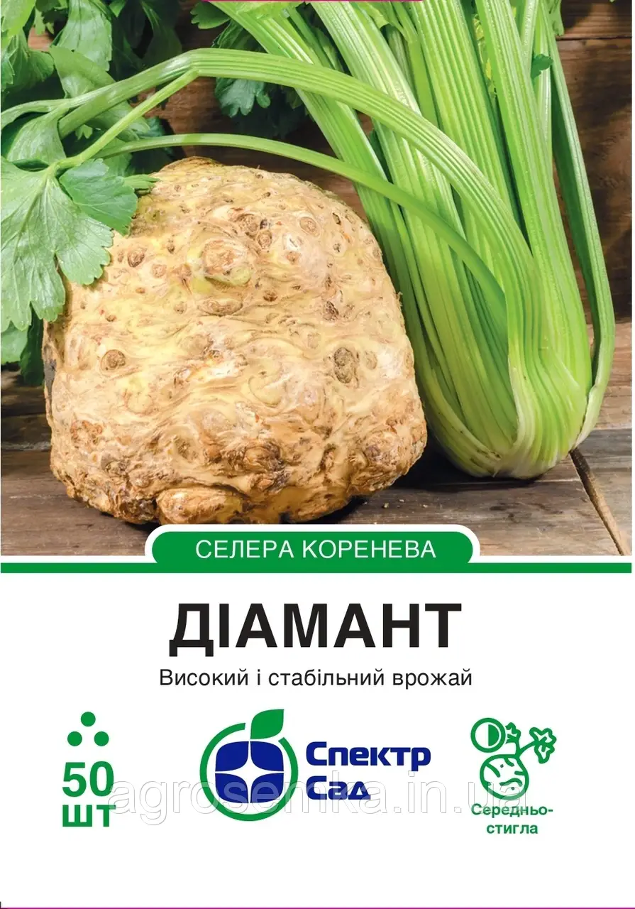 Селера коренева Діамант, 50 шт Спектр сад / Bejo, фото 1
