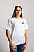 Жіноча футболка оверсайз з вишивкою Волошка, фото 3