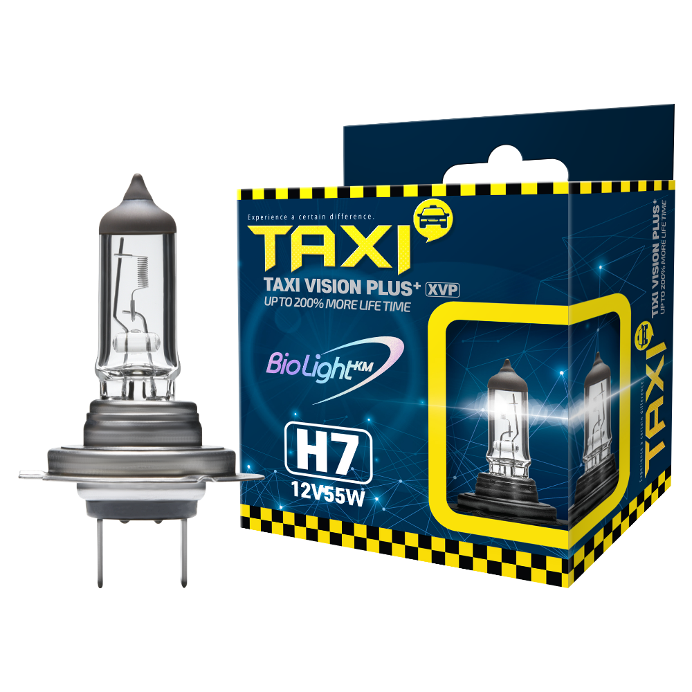 Галогенні лампи BioLight Fukurou H7 Taxi Vision Plus 200% 12V 55W, фото 1