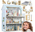 Дерев'яний ляльковий будиночок Ricokids RK-878 / 787800 блакитний, фото 2
