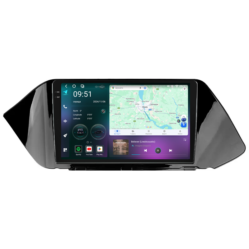 Штатная магнитола Mekede M7 Plus Hyundai Sonata (2019-2020) CarPlay QleD (1 Din)