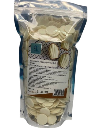 Шоколадна глазур (чипси) БІЛОВІ 301/10 0,5 кг, фото 1