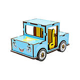 Дитячий дерев'яний 3D конструктор "Машинка" Puz-00930, 43 деталі, фото 3