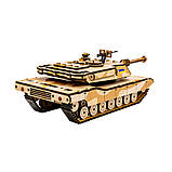 Дерев'яний 3D конструктор "Абрамс" Puz-26917, 187 деталей, фото 5