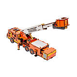 Дерев'яний 3D конструктор "Пожежна машина" Puz-00921, 318 деталей, фото 3