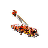 Дерев'яний 3D конструктор "Пожежна машина" Puz-00921, 318 деталей, фото 4