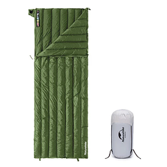 Спальний мішок з натуральним пухом Naturehike CW295 CNK2300SD013 зелений