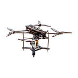 Дерев'яний 3D конструктор "FPV дрон" Puz-00923, 95 деталей, фото 3