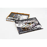 Дерев'яний 3D конструктор "Muscle car GT" Puz-00639, 162 деталі, білий, фото 7