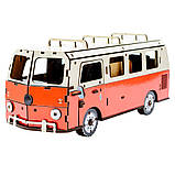 Дерев'яний 3D конструктор "Мікроавтобус" Puz-00926, 156 деталей, фото 2