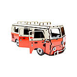 Дерев'яний 3D конструктор "Мікроавтобус" Puz-00926, 156 деталей, фото 4