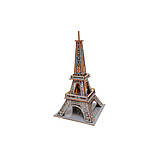 Дерев'яний 3D конструктор "Ейфелева вежа" Puz-00925, 58 деталей, фото 4