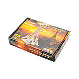 Дерев'яний 3D конструктор "Ейфелева вежа" Puz-00925, 58 деталей, фото 5