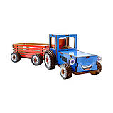 Дитячий дерев'яний 3D конструктор "Трактор" Puz-00933, 69 деталей, фото 2