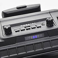 Портативна колонка Bluetooth на акумуляторі з підсвічуванням, мікрофоном та пультом ZQS8121, фото 9