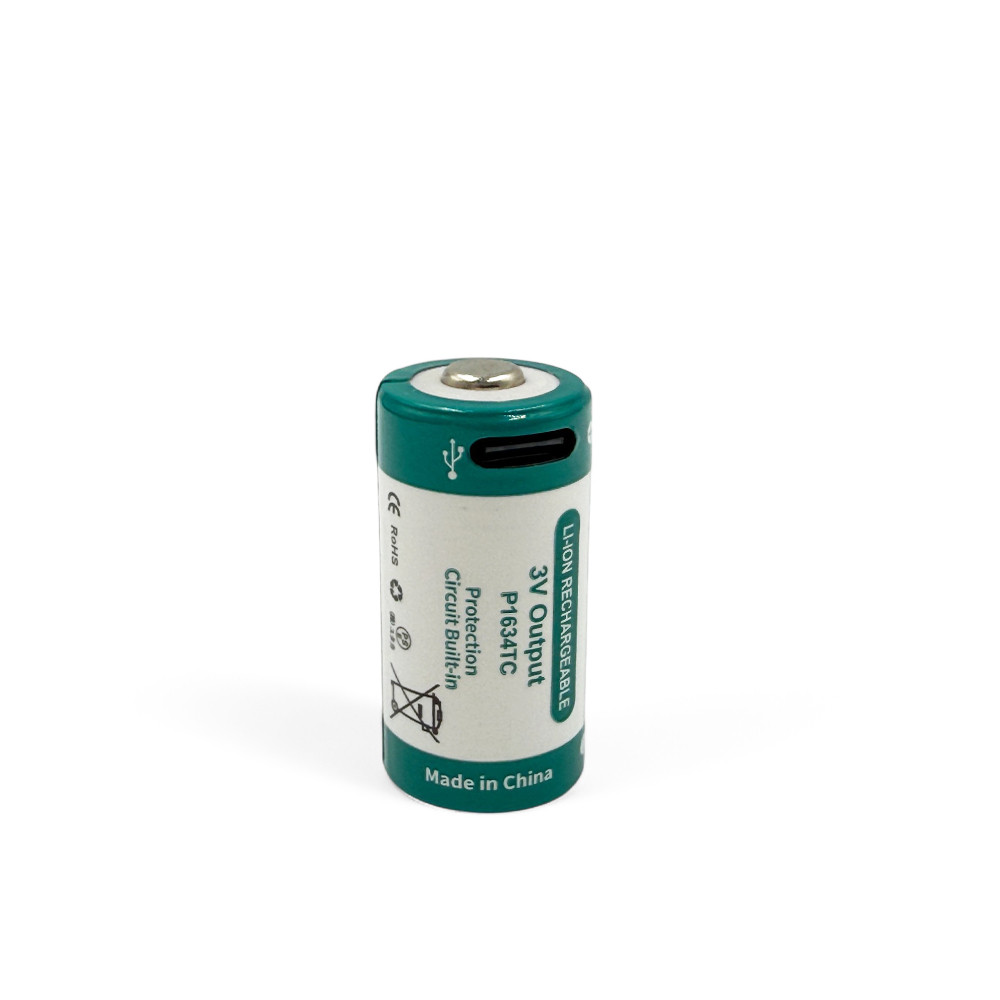 Акумулятор RCR123A (16340/16350!) KeepPower 1000mAh (3v!) з Type-C розʼємом