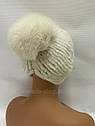 Жіноча шапка з хутра норки, "Бубон"., фото 4