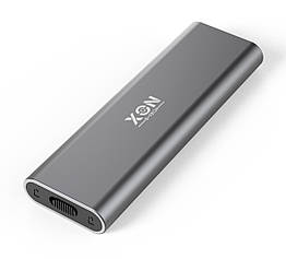 Зовнішня кишеня XON MemoryCase для M.2 NVMe (PCIe) USB 3.1 Type-C (XSC3C13NV1MG 2117) Сіра