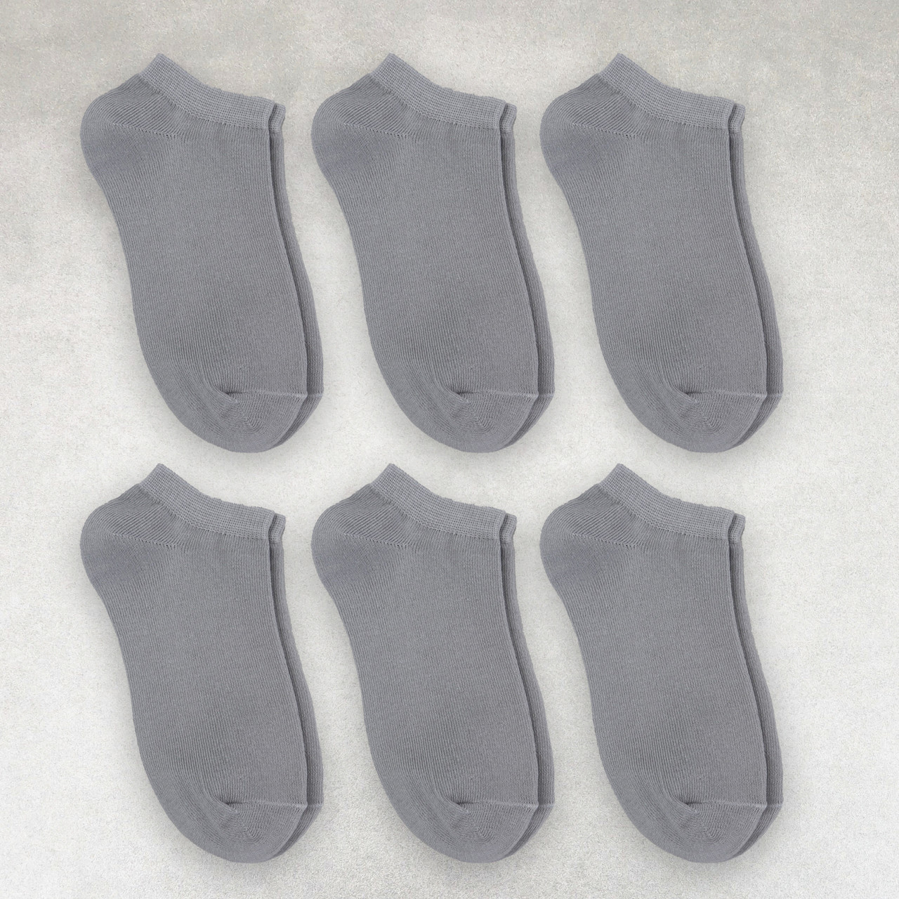 Шкарпетки чоловічі 6 пар короткі «Light Grey» зі зручною резинкою преміум сегмент розмір 39-42