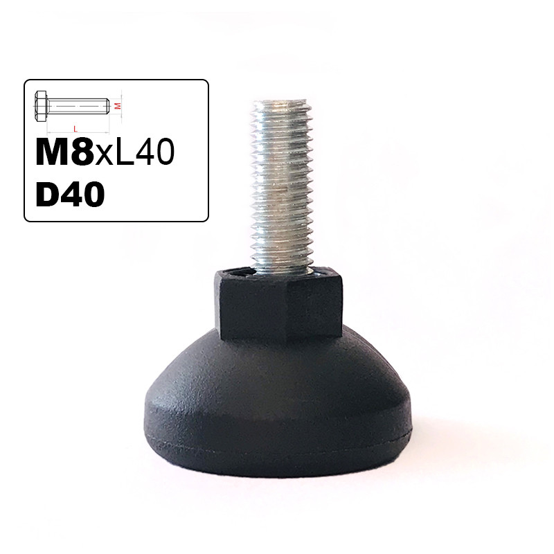Опора регулируемая M8х40 D30
