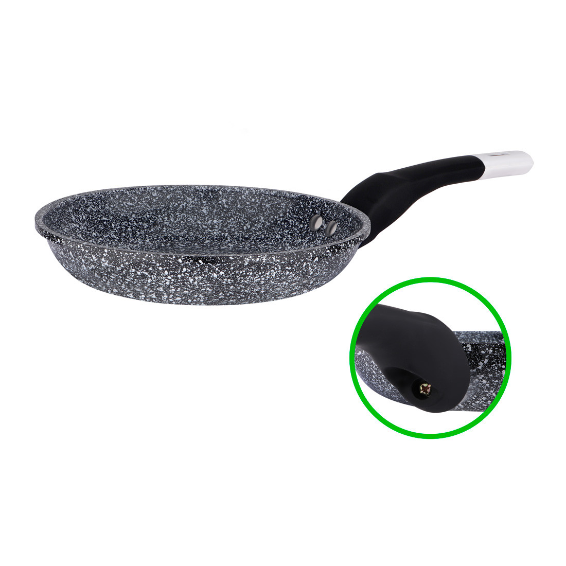 Сковорода алюмінієва D 26 мармур QD-F0326