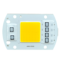 Світлодіод COB 50W Білий теплий 220V AC