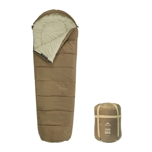 Спальний мішок Naturehike MJ600 CNK2300SD014 коричневий