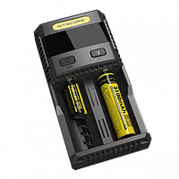 Зарядний пристрій Nitecore SC2 для акумуляторів Li-ion, IMR, LiFePO4, Ni-Mh, Ni-Cd (на 2 порти)