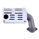 Глушник ТАТА з коліном (під 2 отвори) – 195N, фото 2