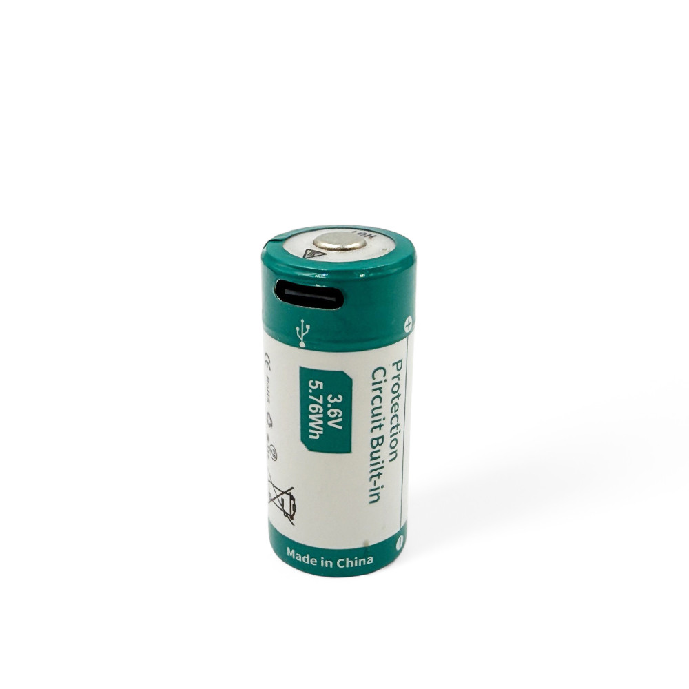 Акумулятор Li-Ion 18350 (18420!) KeepPower 1600 mAh (3.7v) з Type-C розʼємом, фото 1