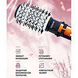 Щітка сушка для волосся Gemei Gm-4828, Електричний фен з дифузором, Розкладний фен для волосся CG-20, фото 8