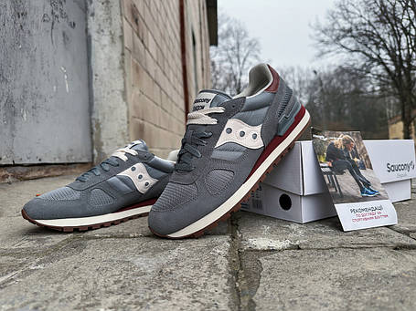 Чоловічі оригінальні кросівки Saucony Shadow Original S2108-889 Grey Brown сірі Оригінал, фото 1