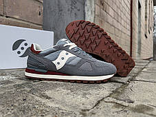 Чоловічі оригінальні кросівки Saucony Shadow Original S2108-889 Grey Brown сірі Оригінал, фото 3