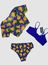 Дитячий підлітковий купальник із накидкою Z.Five 2217 синій 32 34 36 38 40 розмір, зріст 120-160 см, фото 2