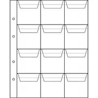 Аркуш для монет 200х250мм на 12 комірок (60х60мм)