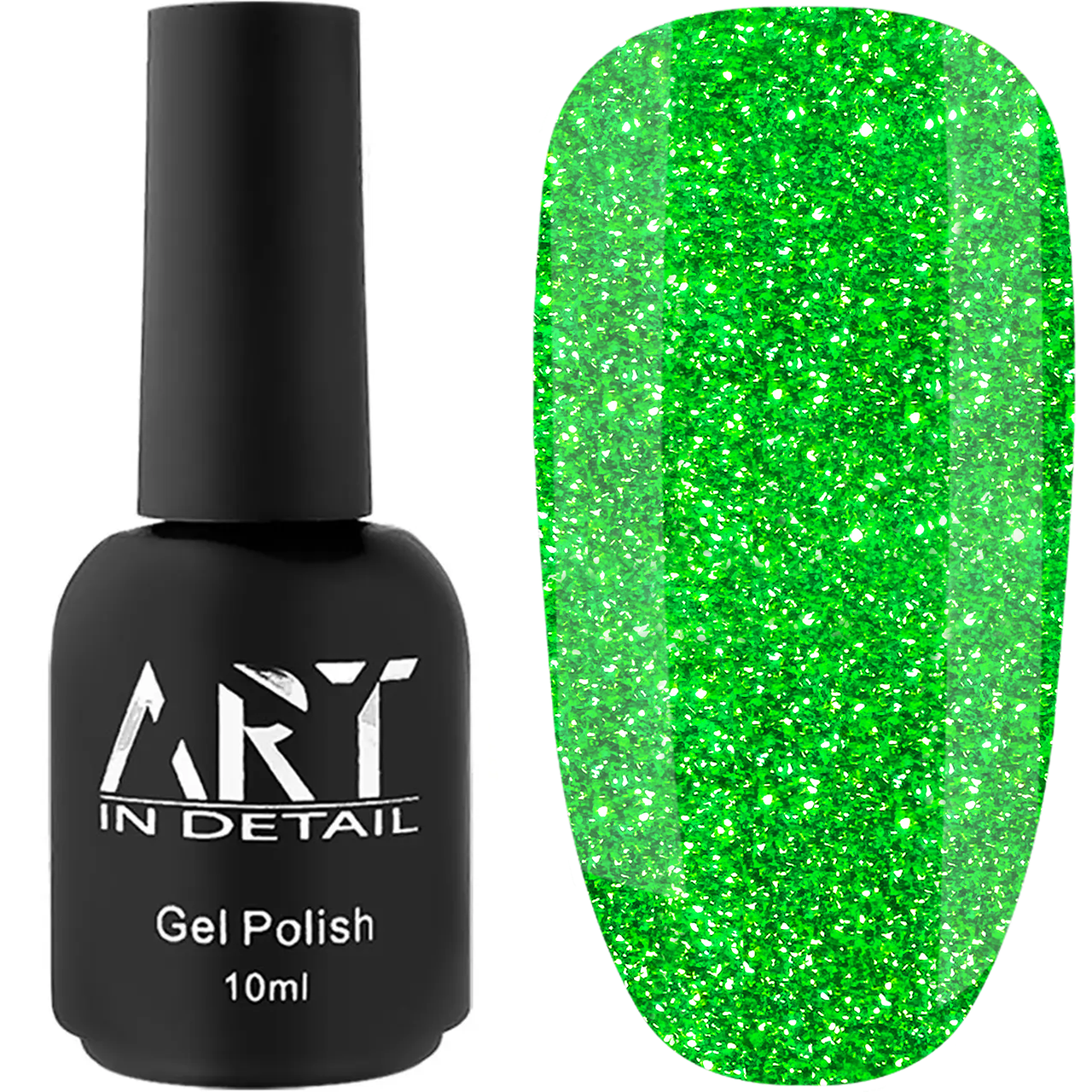 Світловідбиваюча база ART IN DETAIL Flash Base №FB038, 10 мл яскраво-зелена