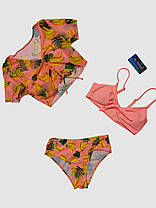 Дитячий підлітковий купальник з накидкою Z.Five 2217 персиковий 32 34 36 38 40 розмір, зріст 120-160 см, фото 3