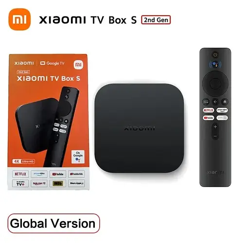Смарт тв приставка для телевизора xiaomi mi box s 4k 2nd Gen, Smart TV ...