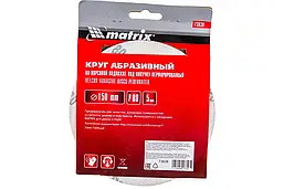 Круг абразивний на ворс.підкладці під липучку, перфор.,P180,125мм, 5шт. / MTX (738089)
