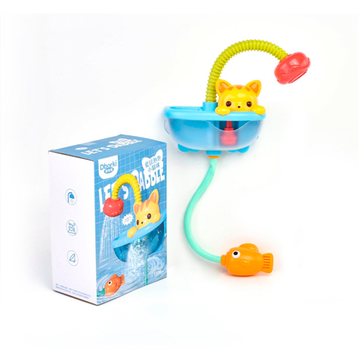 Гра для купання кіт, 2в1, на присосках XQS3018A, фото 1