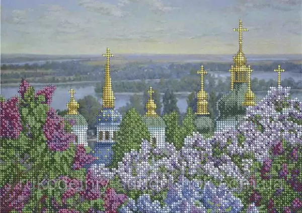 Схема для вишивання бісером ТМ Acorns Весна у монастирі А4-К-370, фото 1