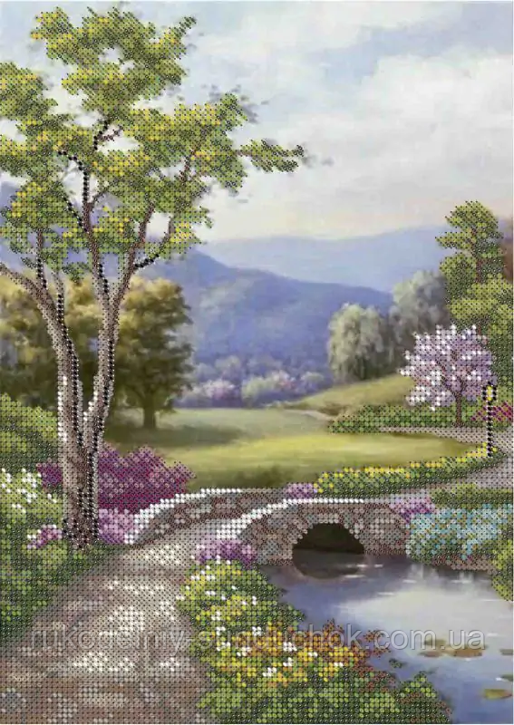 Схема для вишивання бісером ТМ Acorns Весняна подорож А4-К-1409, фото 1