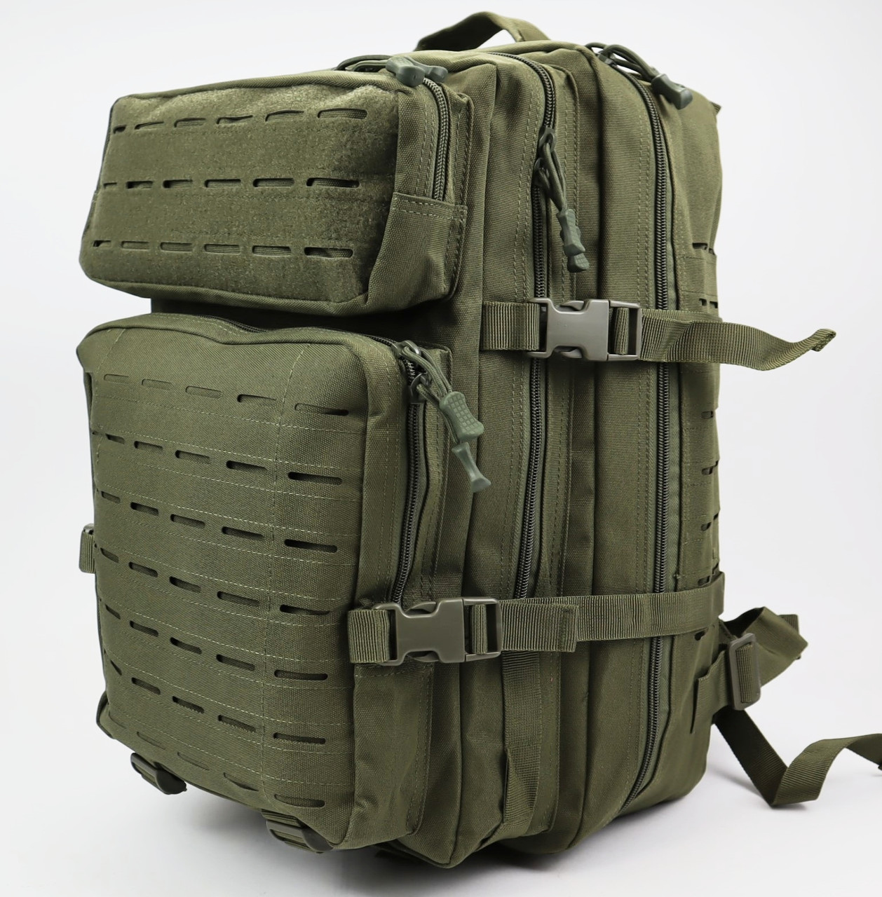 Рюкзак тактичний 50 л міцний OXFORD MOLLE 1000D Олива, фото 1