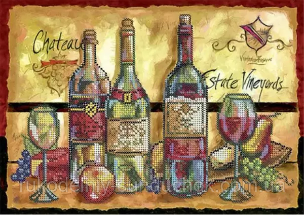 Схема для вишивання бісером ТМ Acorns Винна карта А4-К-1124, фото 1