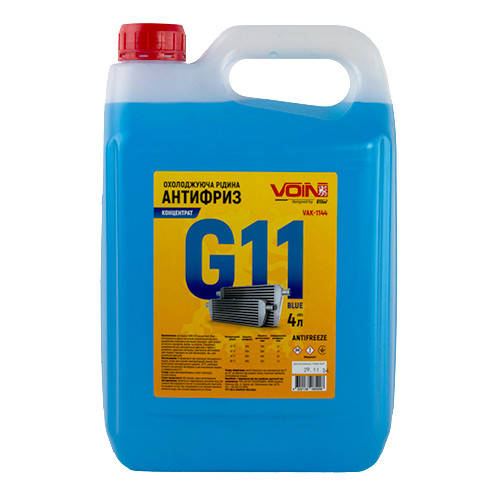 Антифриз VOIN G11 концентрат 4л синий охлаждающая жидкость для авто ...