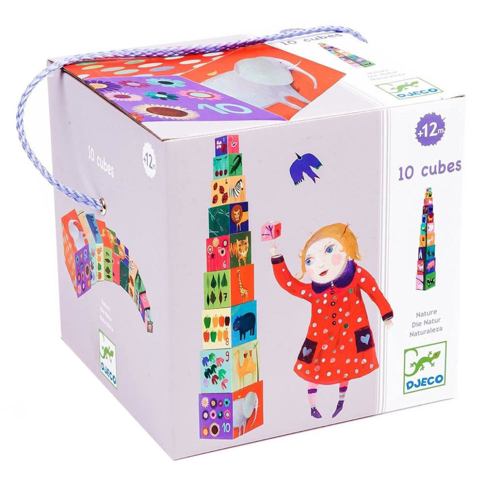 Пірамідка Кумедні кубики DJECO DJ08505 Мої друзі, Toyman