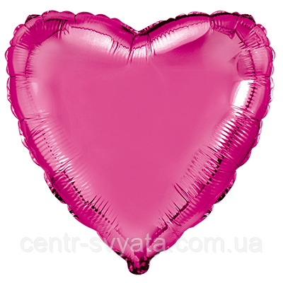 Фольгована кулька Flexmetal 18"(45 см) Серце металік фуксія