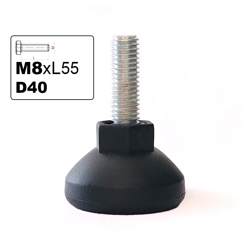 Опора регулируемая M8х40 D30